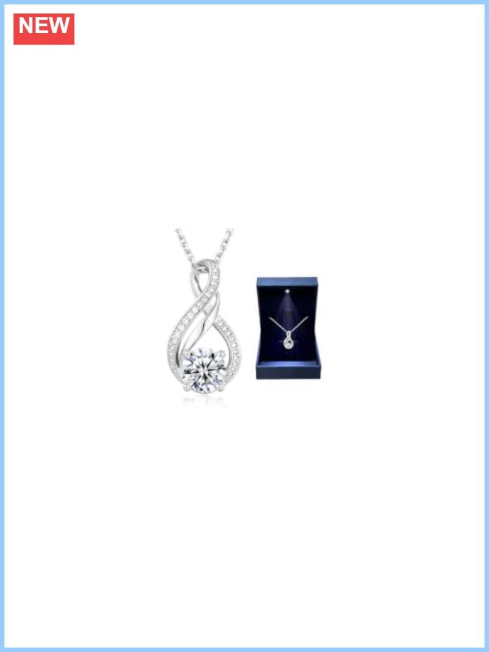 Moissanite Pendant Necklace 2 Carat S925 Sterling Silver White Gold Plated